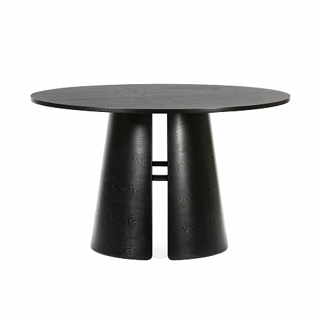 Стол обеденный, CEP, круглый, 75*137 см., цвет черный